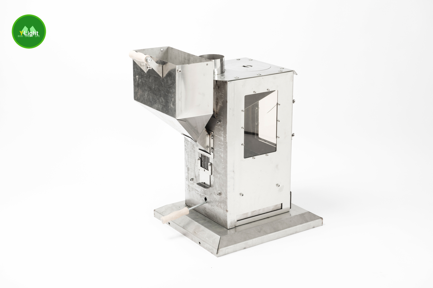 SHOTO A Series Non-Electric Biomass Pellet Stove with Fuel Hopper-stainless steel